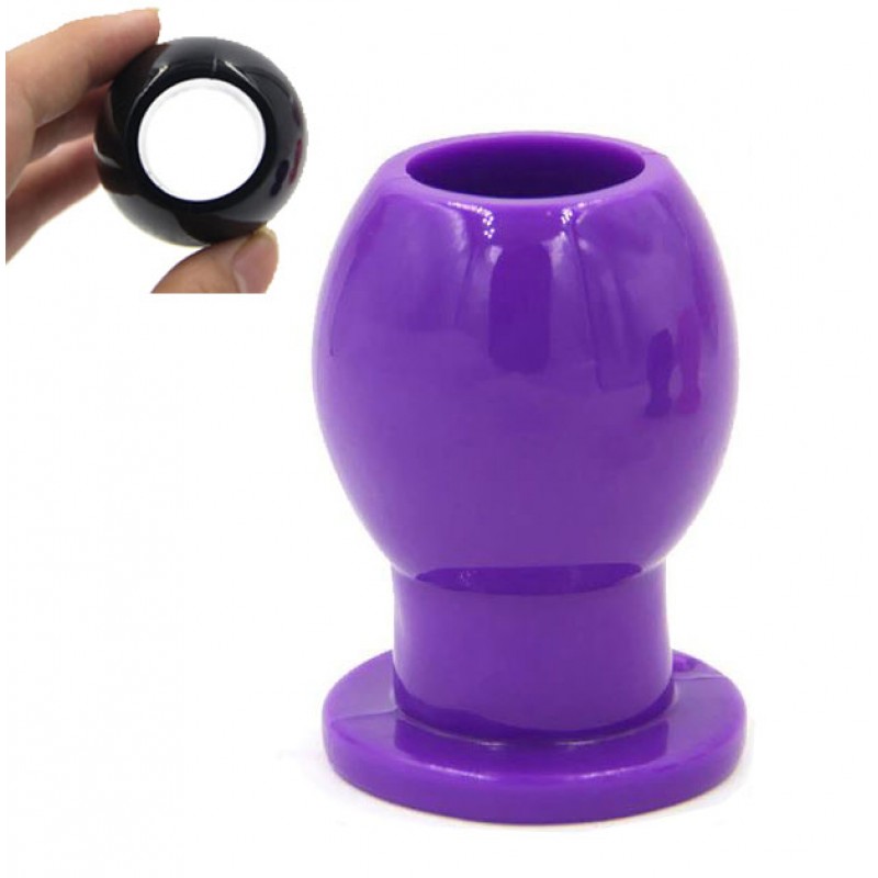 Adora Anal Dilator Hollow Butt Plug - Purple 03 Large